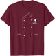 Chef Coat Uniform Jacket Culinary Cooking Lovers Cook Chief T-Shirt - T-Shirt | Maroon