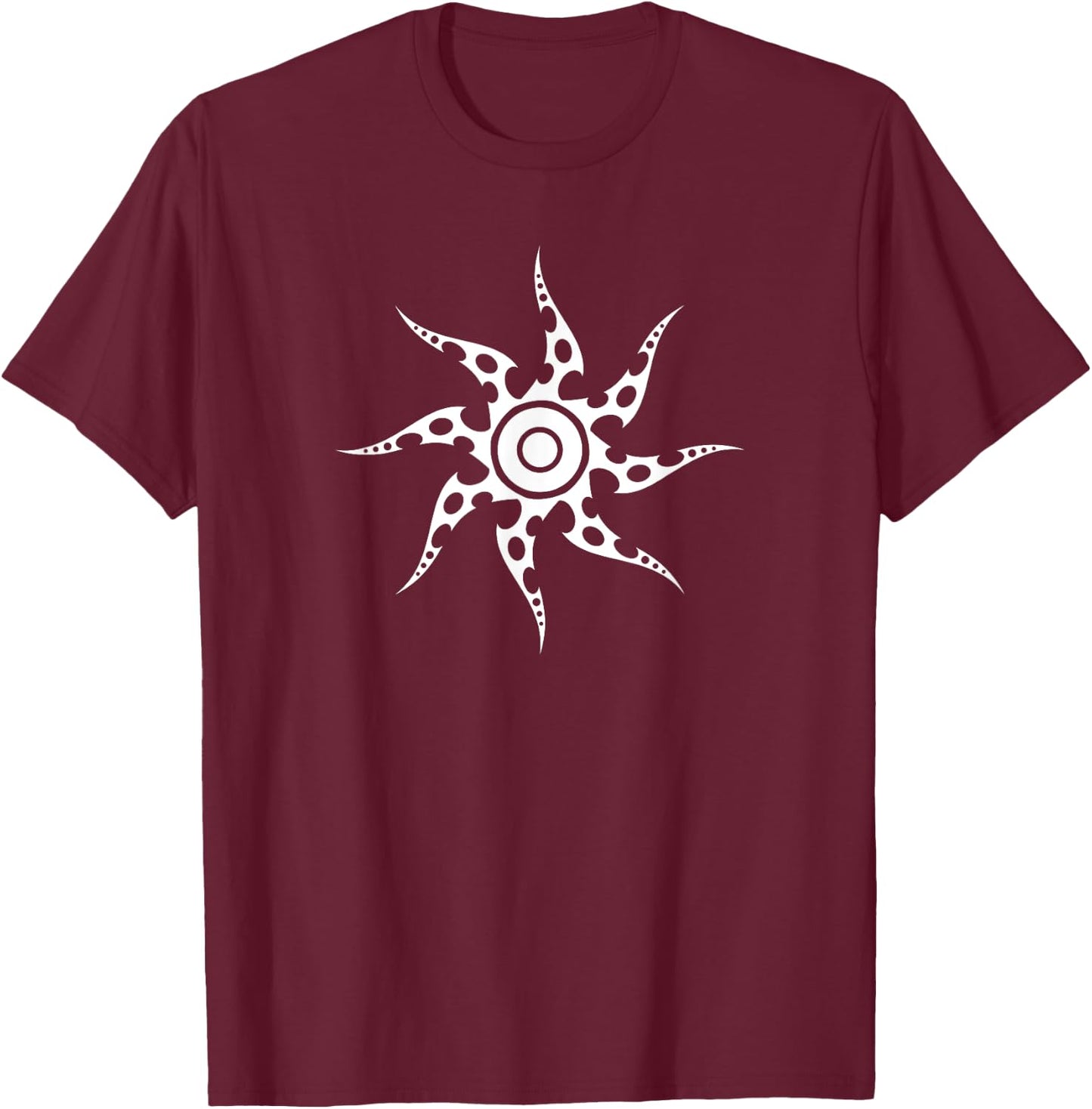 Tribal Sun T-Shirt - T-Shirt | Maroon
