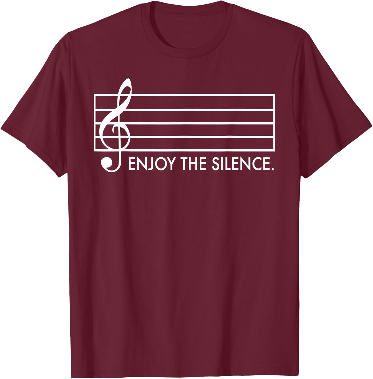 Enjoy the Silence T-Shirt - T-Shirt | Maroon