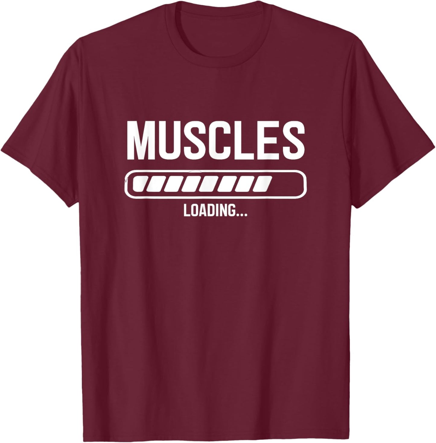 Muscles Loading Installing Muscles Funny Workout T-Shirt - T-Shirt | Maroon