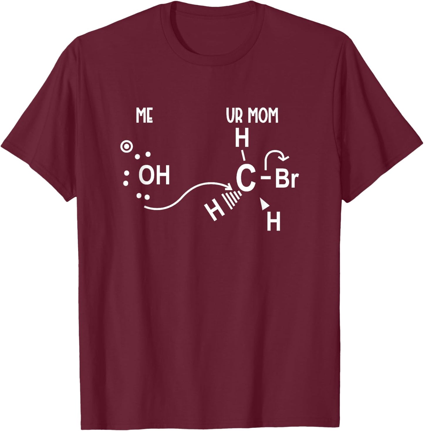 Backside Attack Funny Chemistry T-Shirt - T-Shirt | Maroon