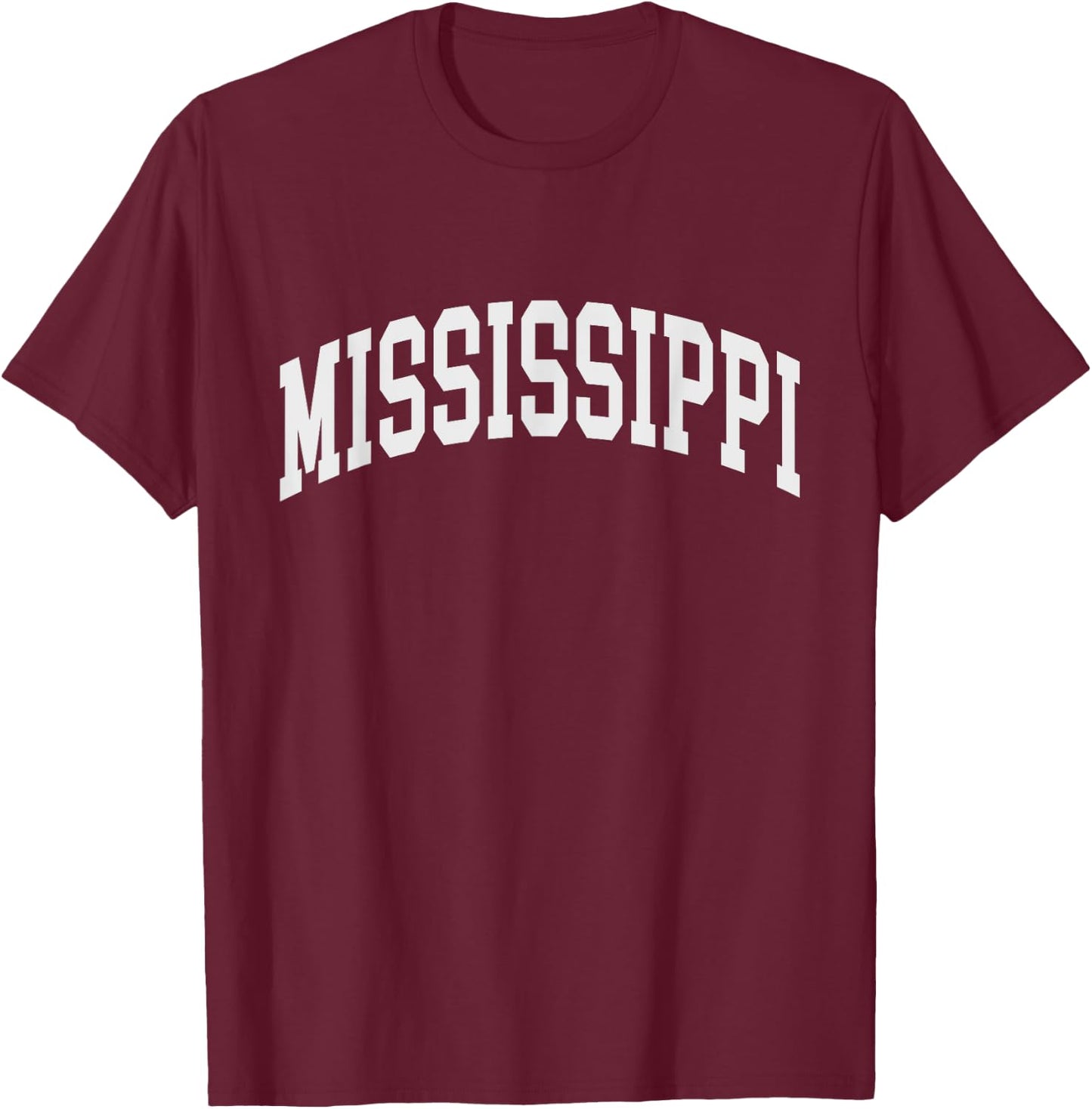 Mississippi - Throwback Design - Classic T-Shirt - T-Shirt | Maroon