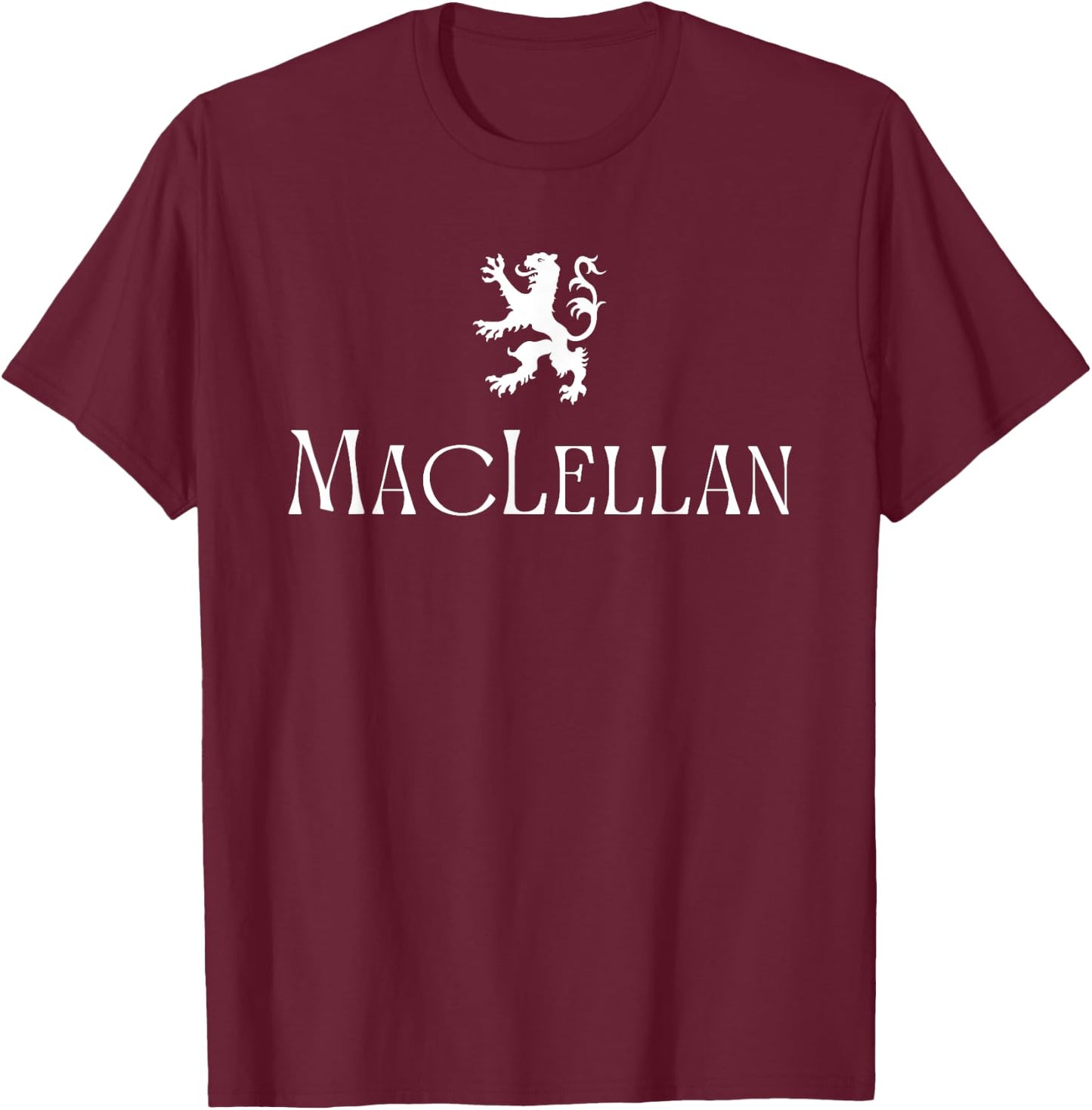 MacLellan Clan Scottish Family Name Scotland Heraldry T-Shirt - T-Shirt | Maroon