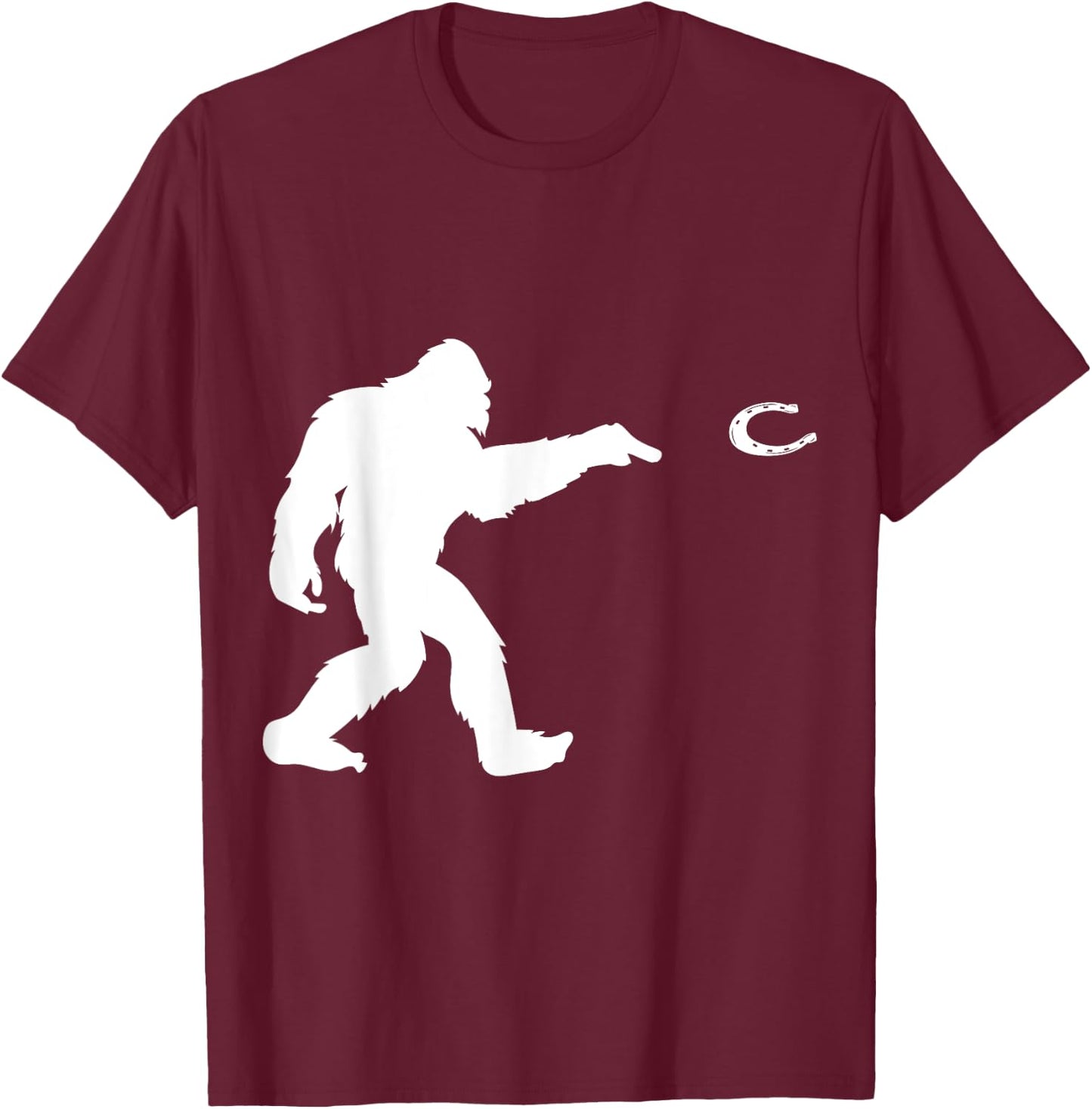 Horseshoe Pitching T-Shirt - T-Shirt | Maroon