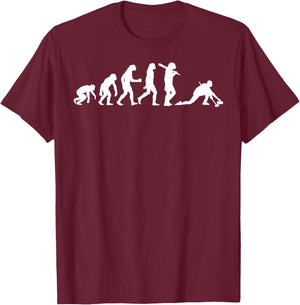 Funny Curling Gift Women Curling Team Stone Player T-Shirt - T-Shirt | Maroon