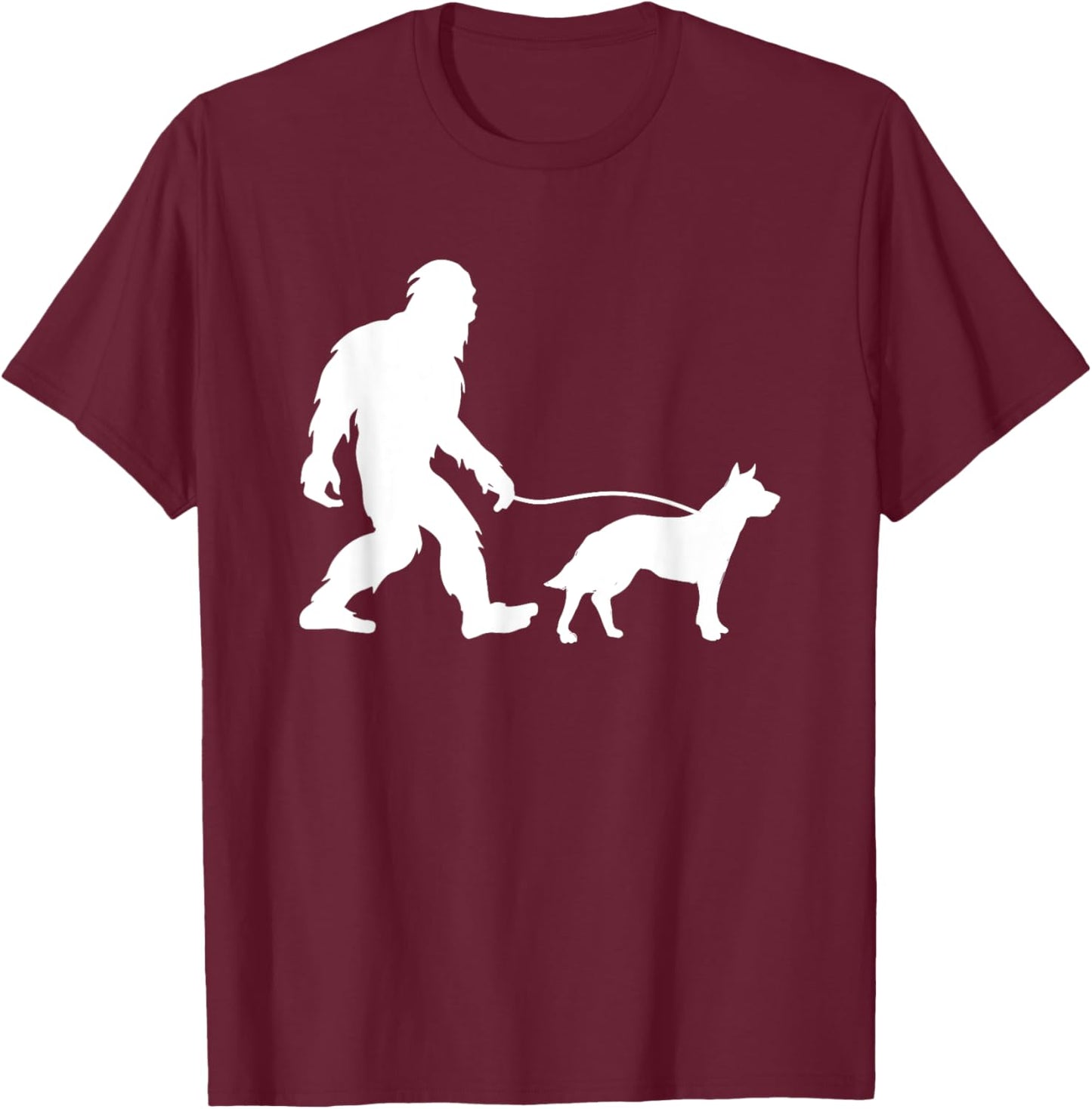 Blue Heeler Red Heeler Big Foot Australian Cattle Dog Men Women T-Shirt - T-Shirt | Maroon
