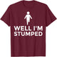 Funny Amputee Disability Prosthetic Legs Amputated Men Women T-Shirt - T-Shirt | Maroon