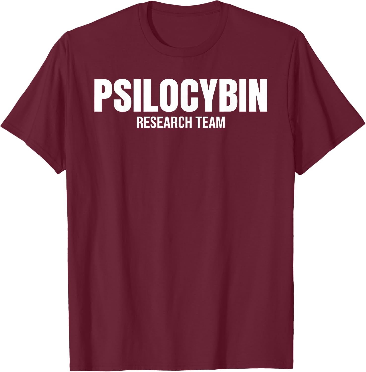Psilocybin Research Team Goa Psy Trance T-Shirt - T-Shirt | Maroon