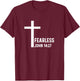 John 14:27 14 27 God Jesus Religious Christian Fearless T-Shirt - T-Shirt | Maroon