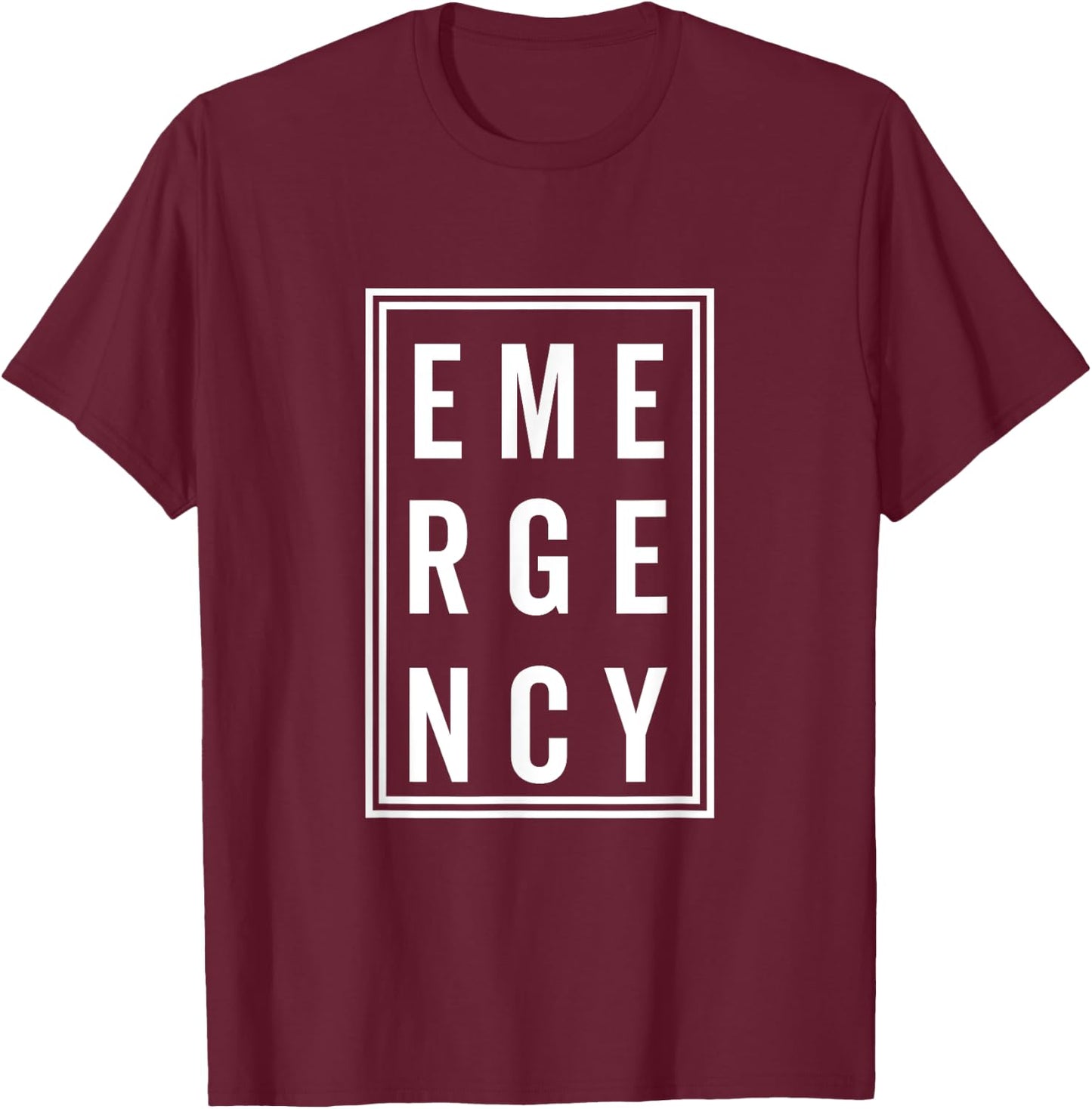 Emergency Nurse RN ER Nurse Emergency Room Hospital T-Shirt - T-Shirt | Maroon