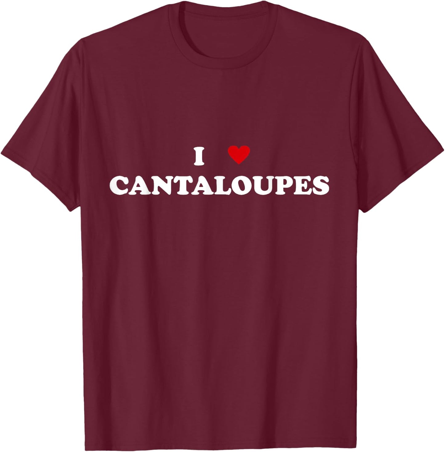 I Heart Crops Farming Farmer - I Love Cantaloupe T-Shirt - T-Shirt | Maroon