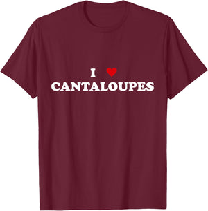 I Heart Crops Farming Farmer - I Love Cantaloupe T-Shirt - T-Shirt | Maroon