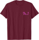 Surf Palm Tree Wave Surfboard Surfing Beach Surfer T-Shirt - T-Shirt | Maroon