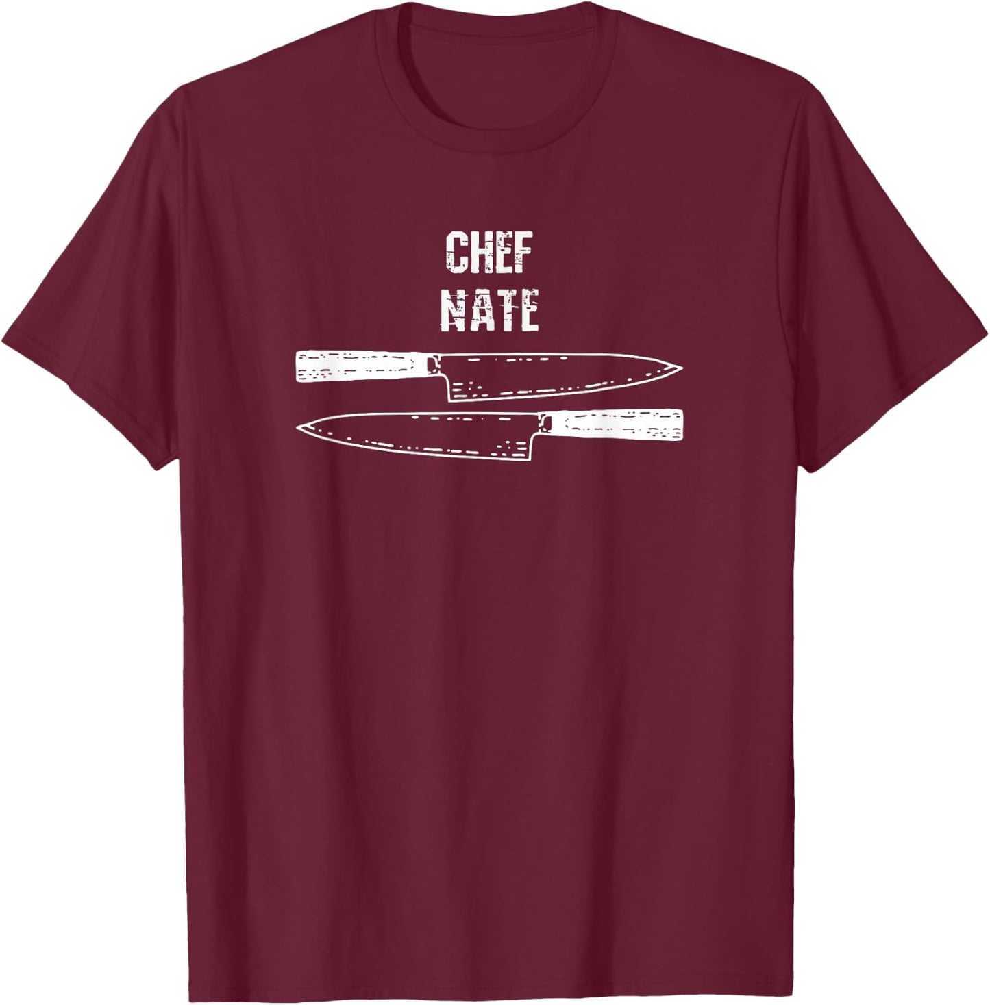 Chef Nate T-Shirt - T-Shirt | Maroon