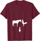 Funny Horse Cock Rooster T-Shirt - T-Shirt | Maroon