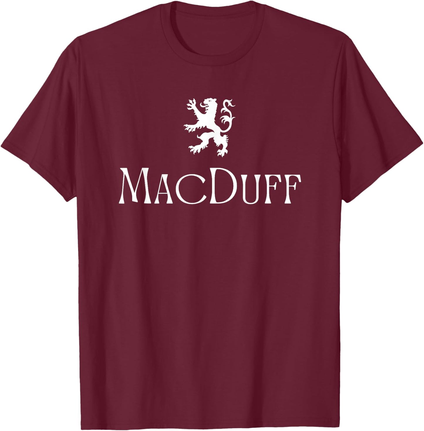 MacDuff Clan Scottish Family Name Scotland Heraldry T-Shirt - T-Shirt | Maroon