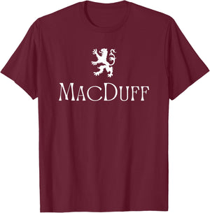 MacDuff Clan Scottish Family Name Scotland Heraldry T-Shirt - T-Shirt | Maroon
