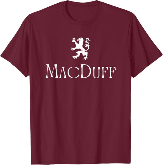 MacDuff Clan Scottish Family Name Scotland Heraldry T-Shirt - T-Shirt | Maroon
