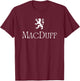 MacDuff Clan Scottish Family Name Scotland Heraldry T-Shirt - T-Shirt | Maroon