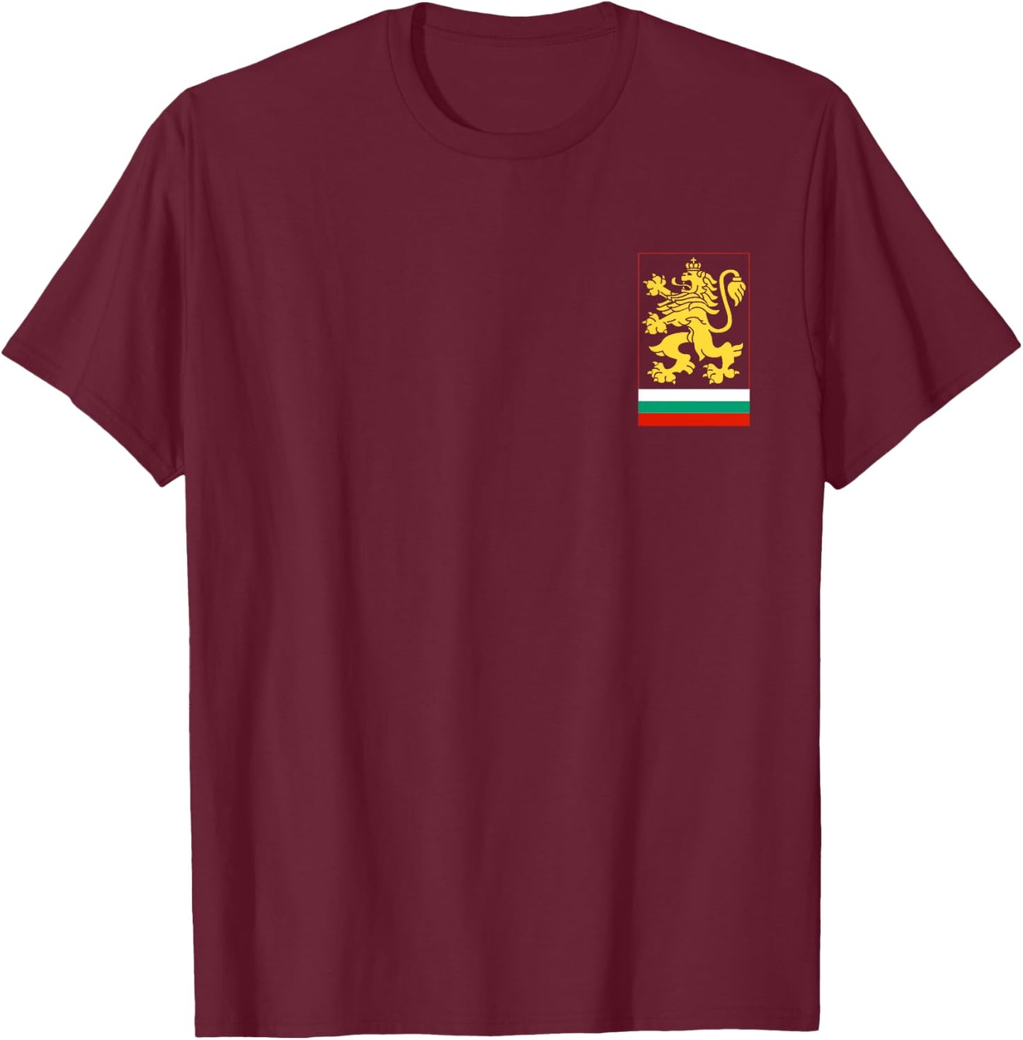 Bulgarian Lion T-Shirt - T-Shirt | Maroon