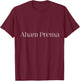 Aham Prema Meditation Mantra T-Shirt - T-Shirt | Maroon