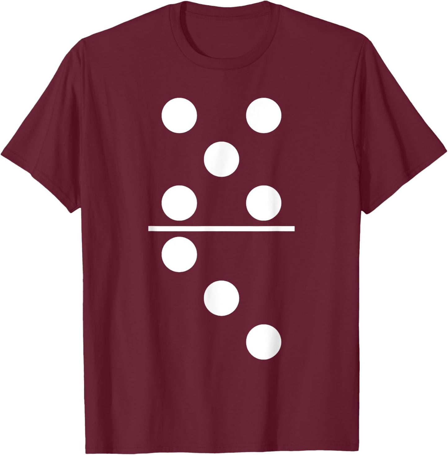 Domino Game 5 3 Matching Halloween Group Costume T-Shirt - T-Shirt | Maroon