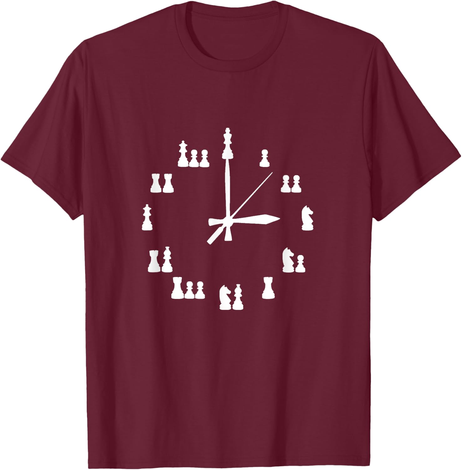 Chess Clock for Adults and Children T-Shirt - T-Shirt | Maroon
