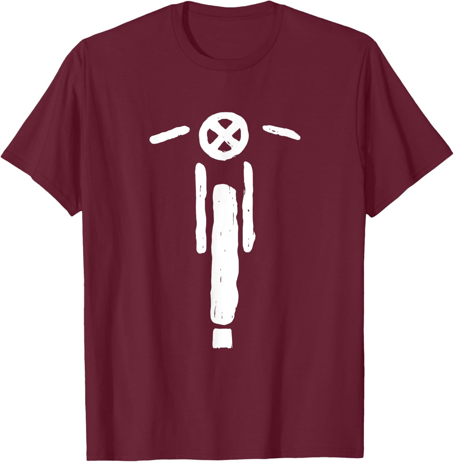 Cafe Racer On The Road - Vintage Motorcycle - Retro Bike T-Shirt - T-Shirt | Maroon