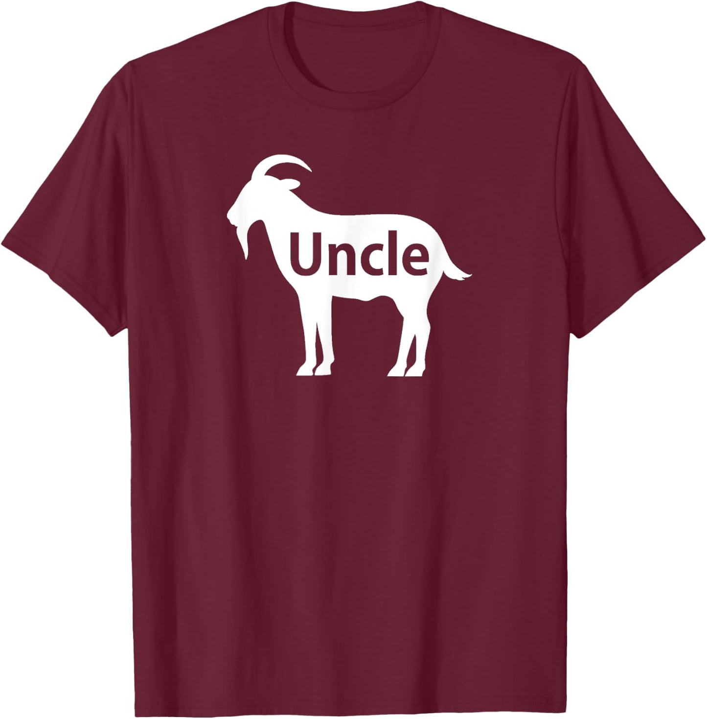 GOAT Uncle T-Shirt - T-Shirt | Maroon