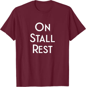 Get Well Horse Gifts On Stall Rest T-Shirt - T-Shirt | Maroon