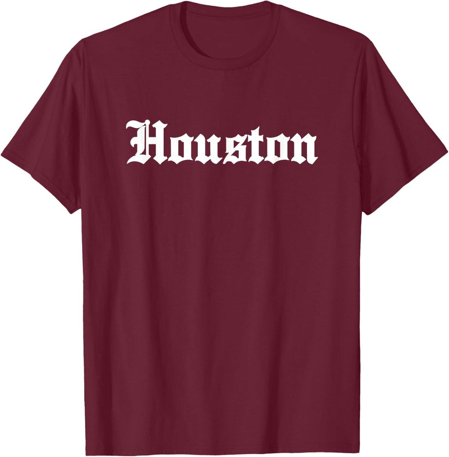 HOUSTON - Old School Design - Classic T-Shirt - T-Shirt | Maroon