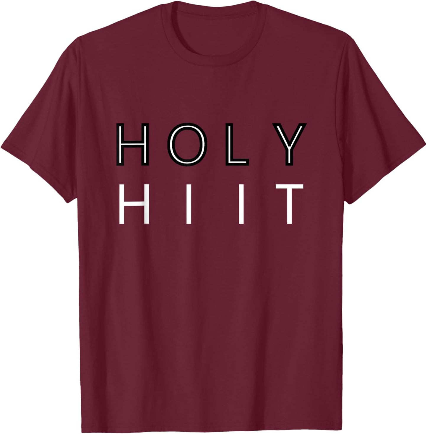 Cool Holy HIIT Design T-Shirt - T-Shirt | Maroon