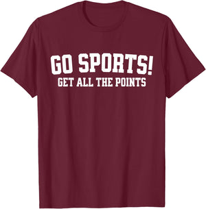 Non Sports Fan Funny T-Shirt - T-Shirt | Maroon