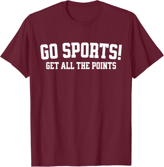 Non Sports Fan Funny T-Shirt - T-Shirt | Maroon