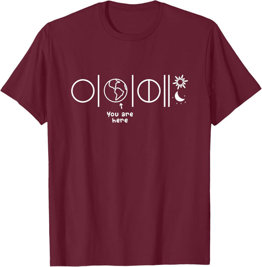 You Are Here Mormons LDS Missionary LDS Church Latter-Day T-Shirt - T-Shirt | Maroon