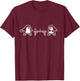Table Tennis Penguin Lover Ping Pong Player Coach T-Shirt - T-Shirt | Maroon