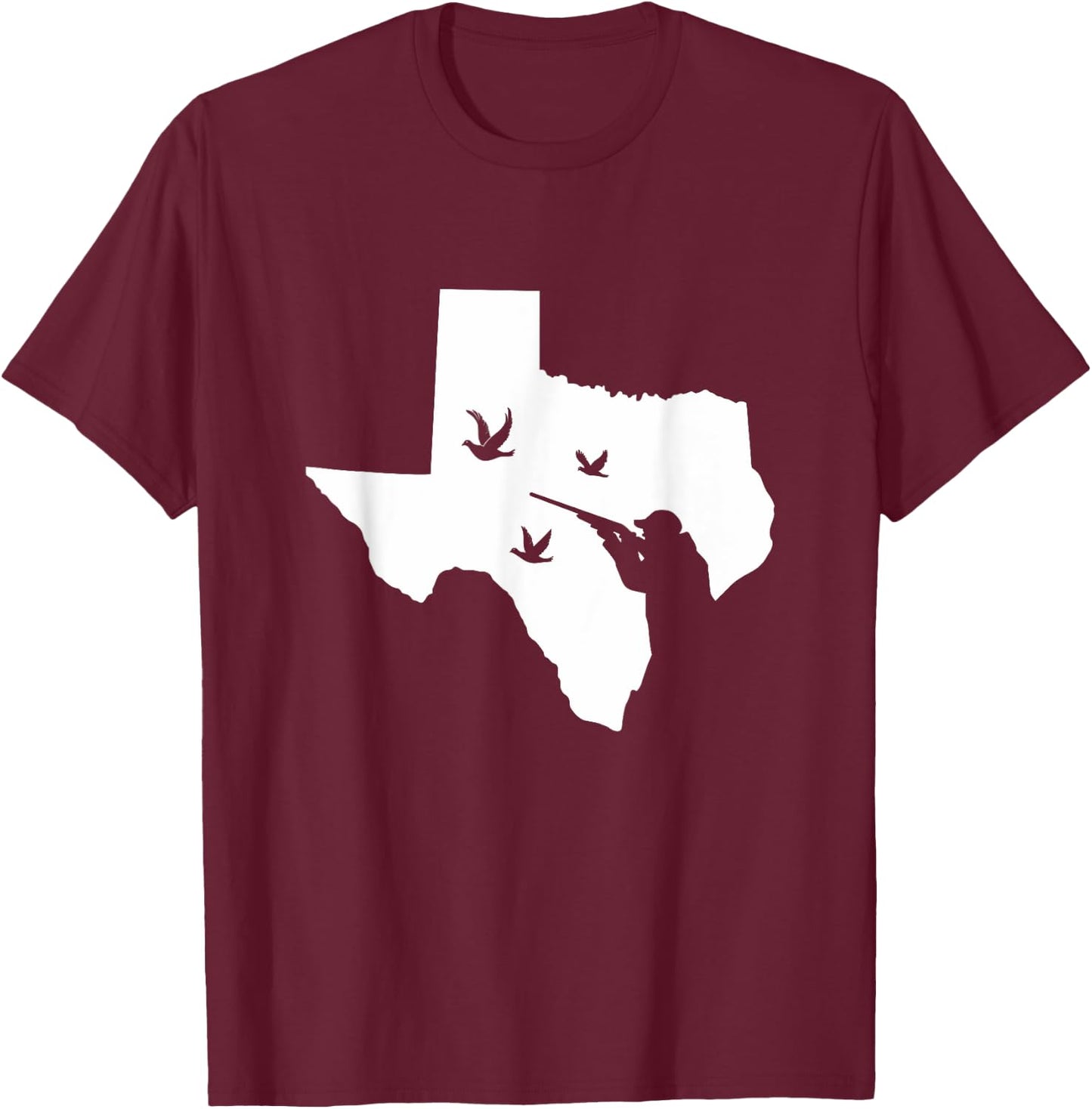 Vintage Texas Dove Hunting Gift Shirt - Bird Hunter T-Shirt - T-Shirt | Maroon