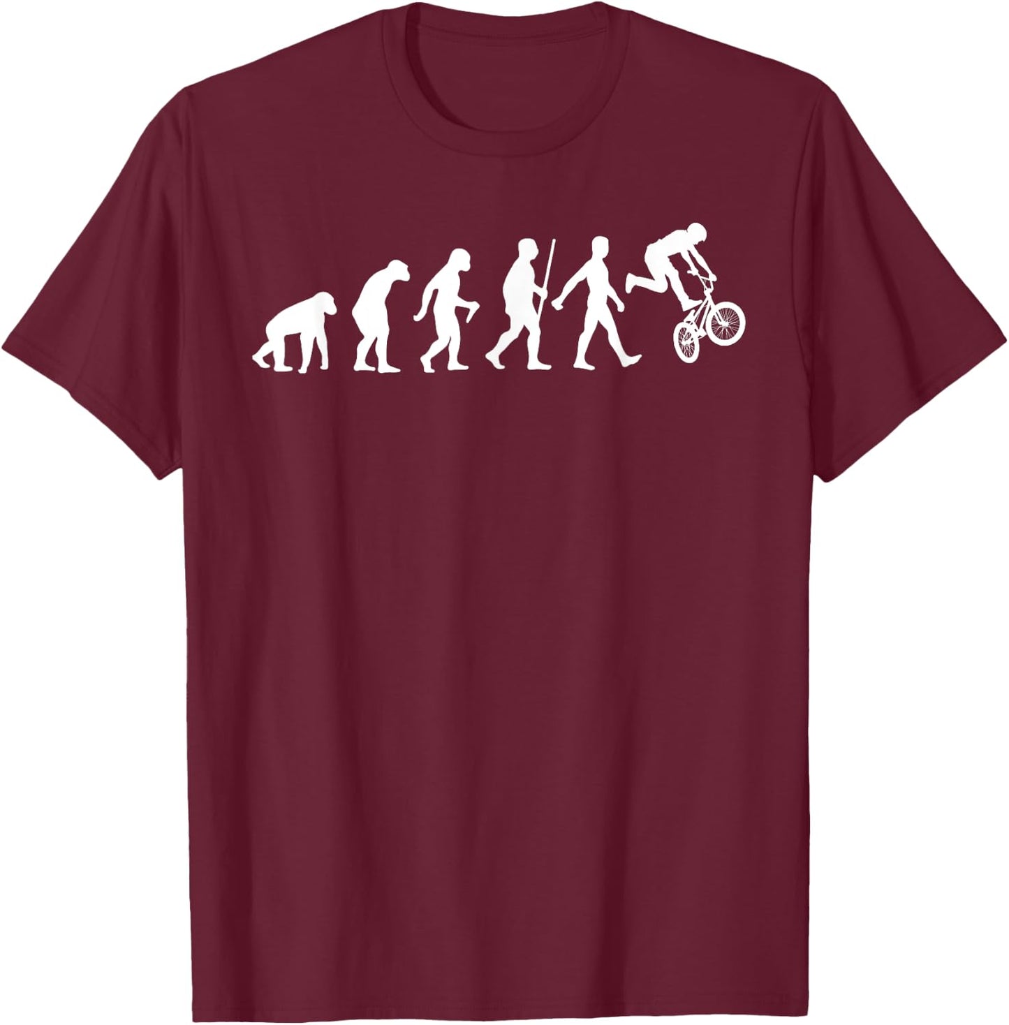 Funny BMX Bike Art Women Offroad Freestyle BMX Lover T-Shirt - T-Shirt | Maroon