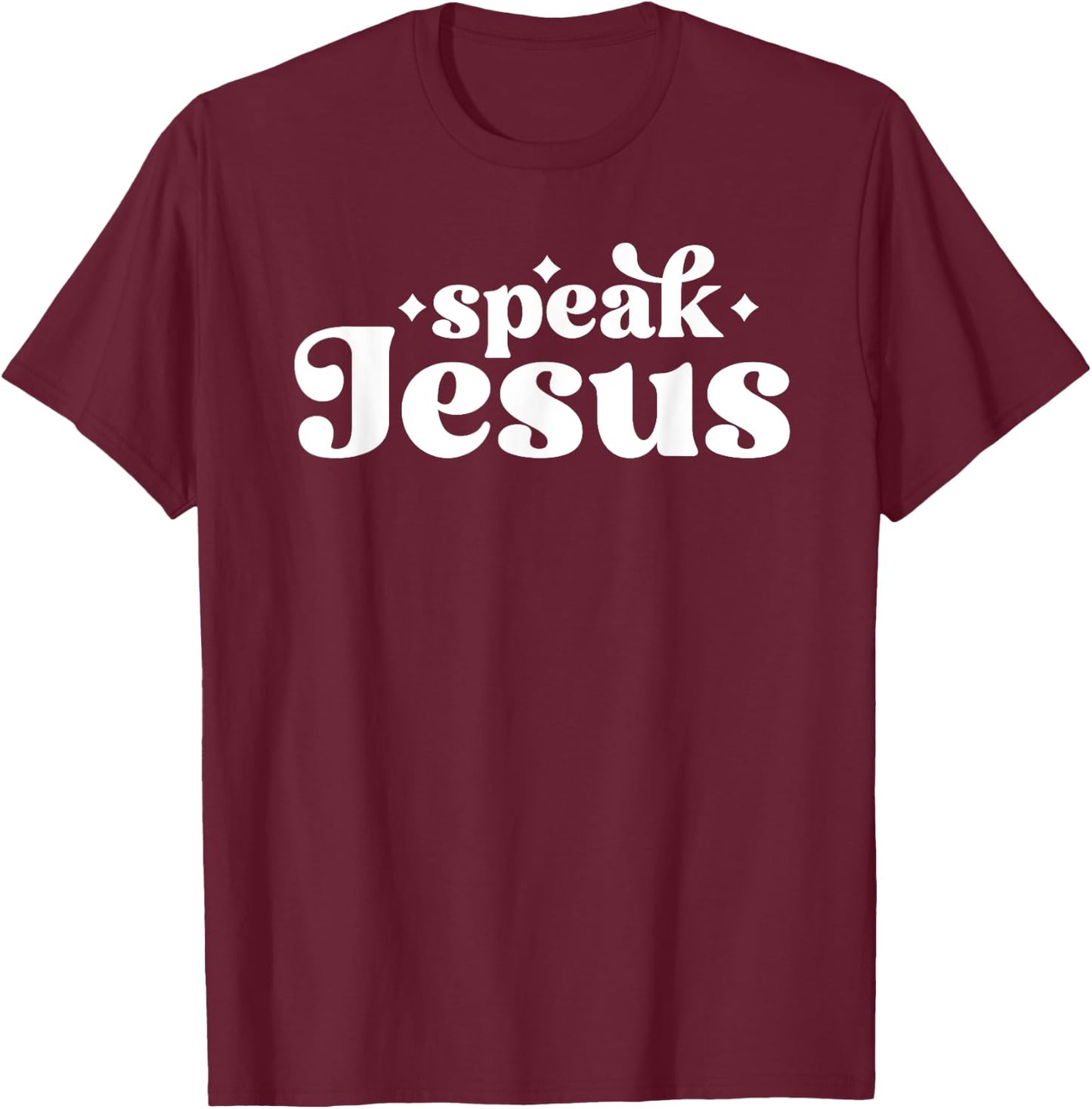 I Speak Jesus Meme for Christian Jesus Follower T-Shirt - T-Shirt | Maroon