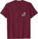 LA Hands Skeleton Original Los Angeles Hand Sign Halloween T-Shirt - T-Shirt | Maroon