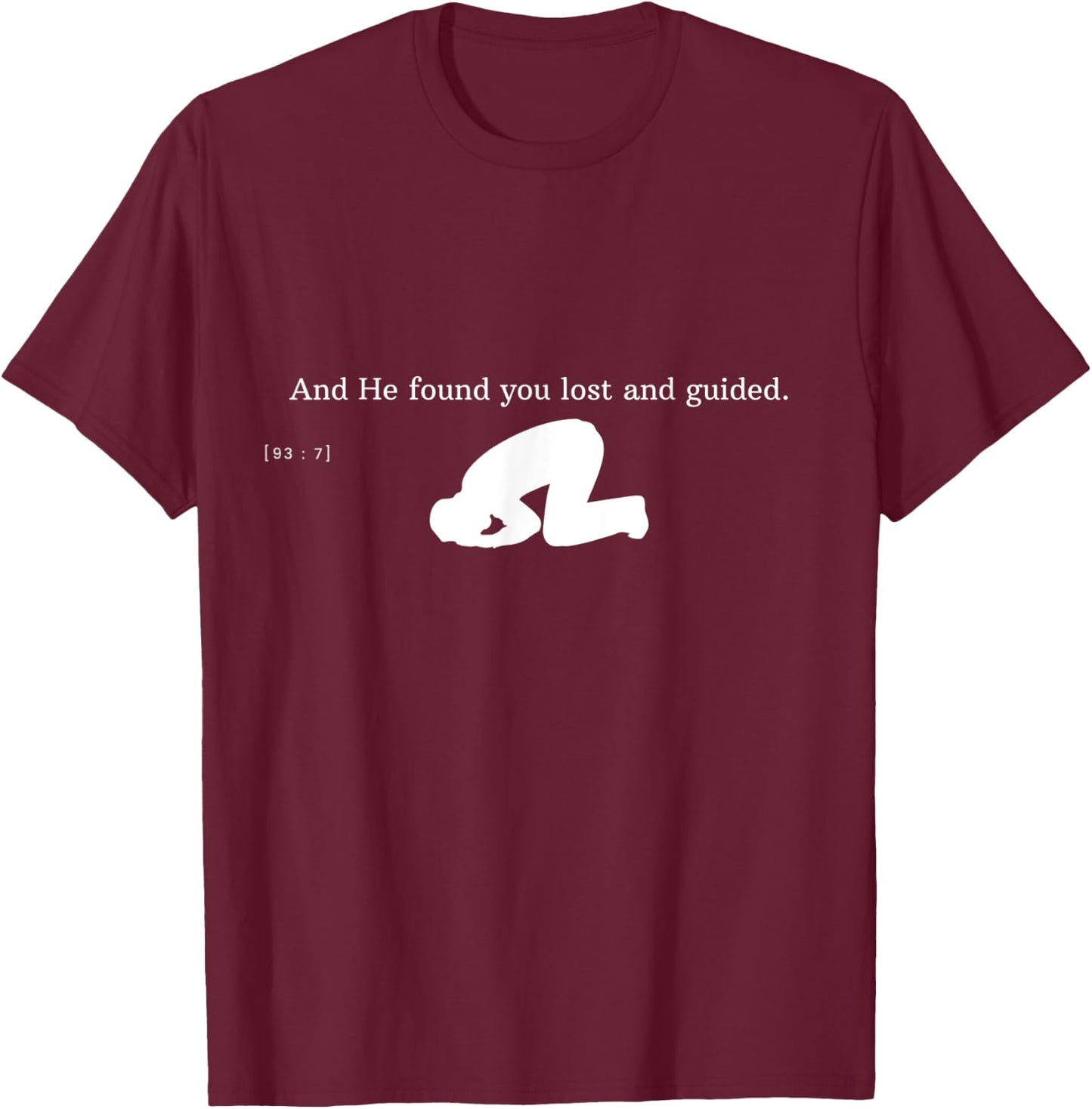 Islam Quran Praying Muslim Ramadan Quote Arabic Salah T-Shirt - T-Shirt | Maroon
