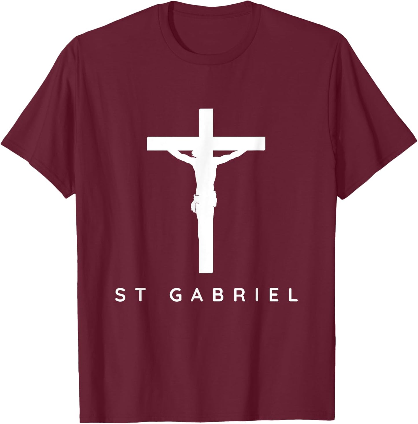 Saint Gabriel the Archangel Traditional Catholic Prayer T-Shirt - T-Shirt | Maroon