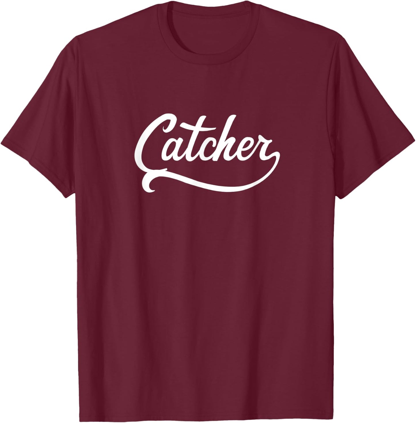 Catcher Funny Gay Bottom T-Shirt - T-Shirt | Maroon