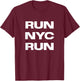 Run NYC Run Running T-Shirt - T-Shirt | Maroon