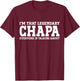 Chapa Surname Funny Team Family Last Name Chapa T-Shirt - T-Shirt | Maroon