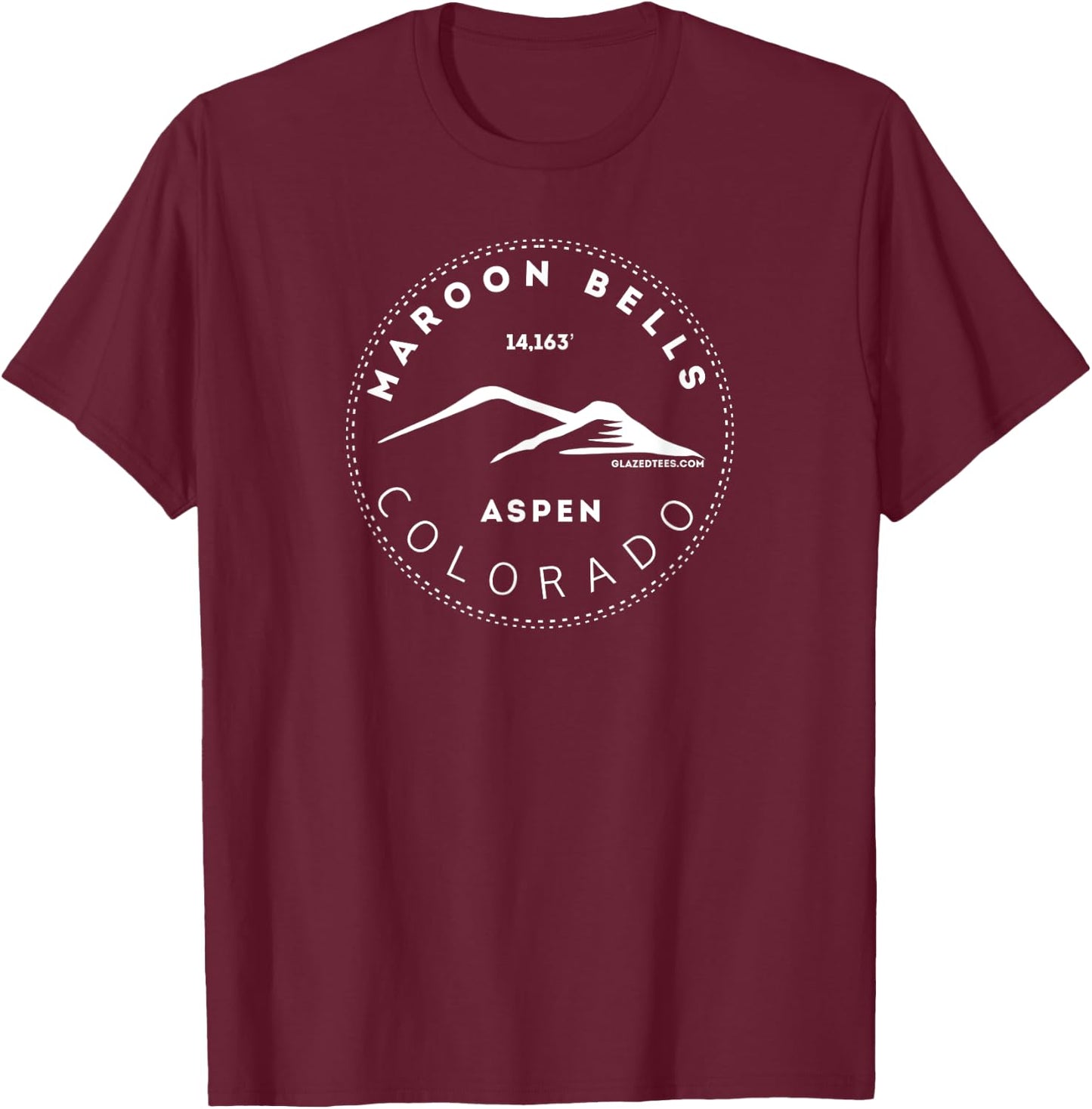Maroon Bells Aspen Colorado Big Mountain Adventure T-Shirt - T-Shirt | Maroon