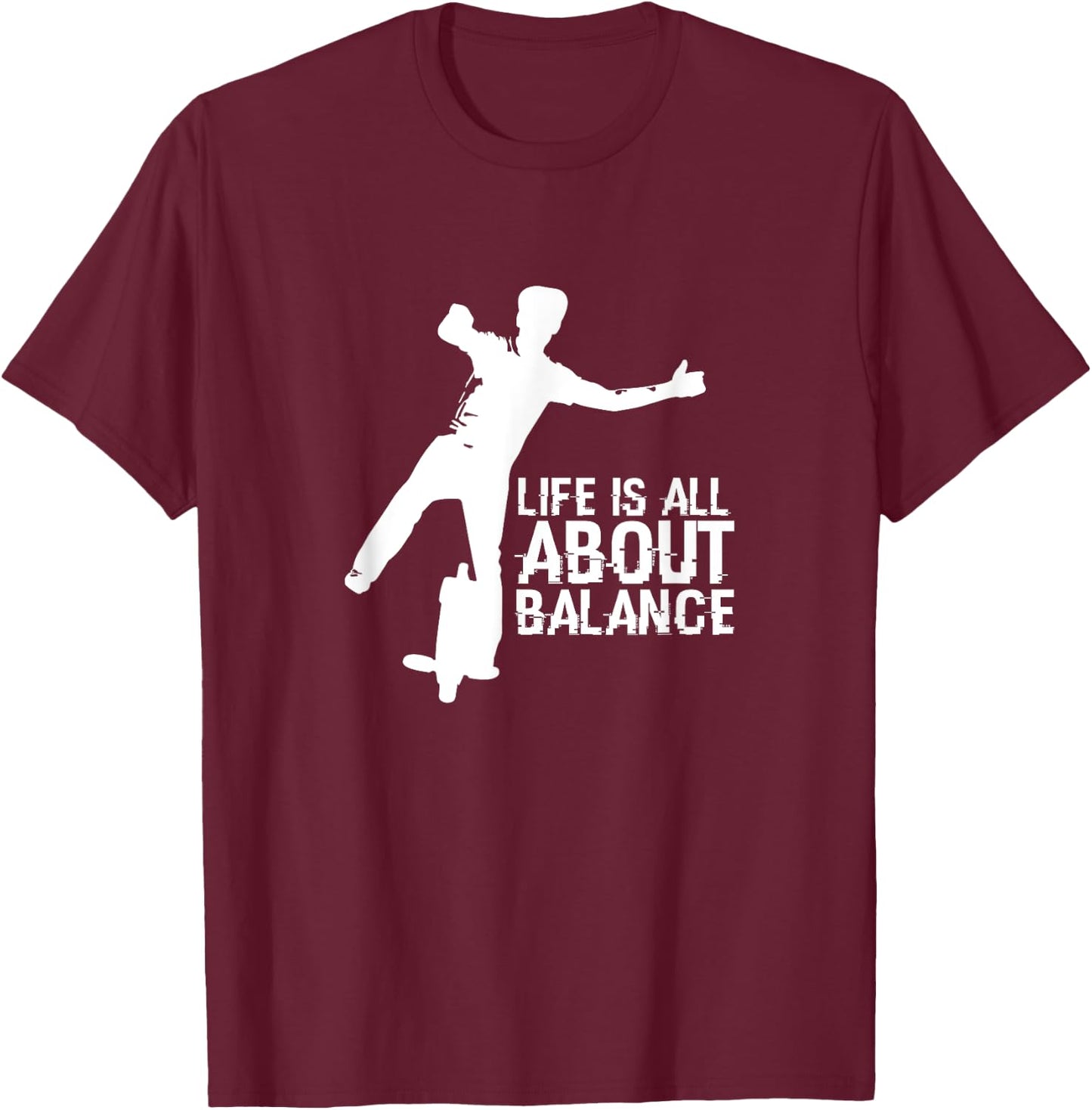 EUC white balance T-Shirt - T-Shirt | Maroon