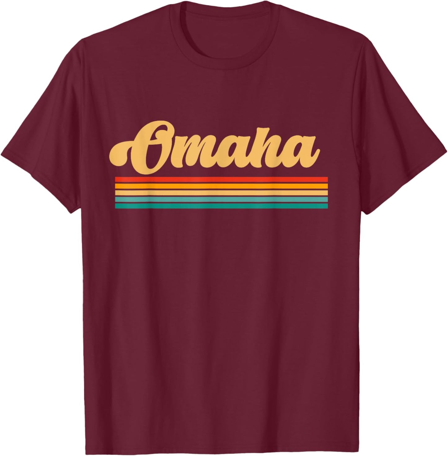City of Omaha Nebraska T-Shirt - T-Shirt | Maroon