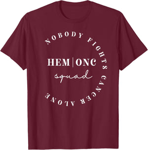 Oncology Hematology Nurse Squad Pediatric Hem/Onc Doctor T-Shirt - T-Shirt | Maroon