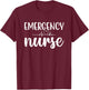ER Nurse Emergency Room Nurse Registered Nurse T-Shirt - T-Shirt | Maroon